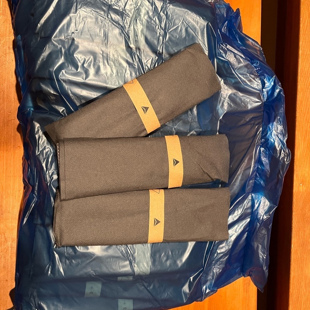 Dester 50 Pack Bamboo Cutlery Fork & Knife Set. Individually Double Wrapped.